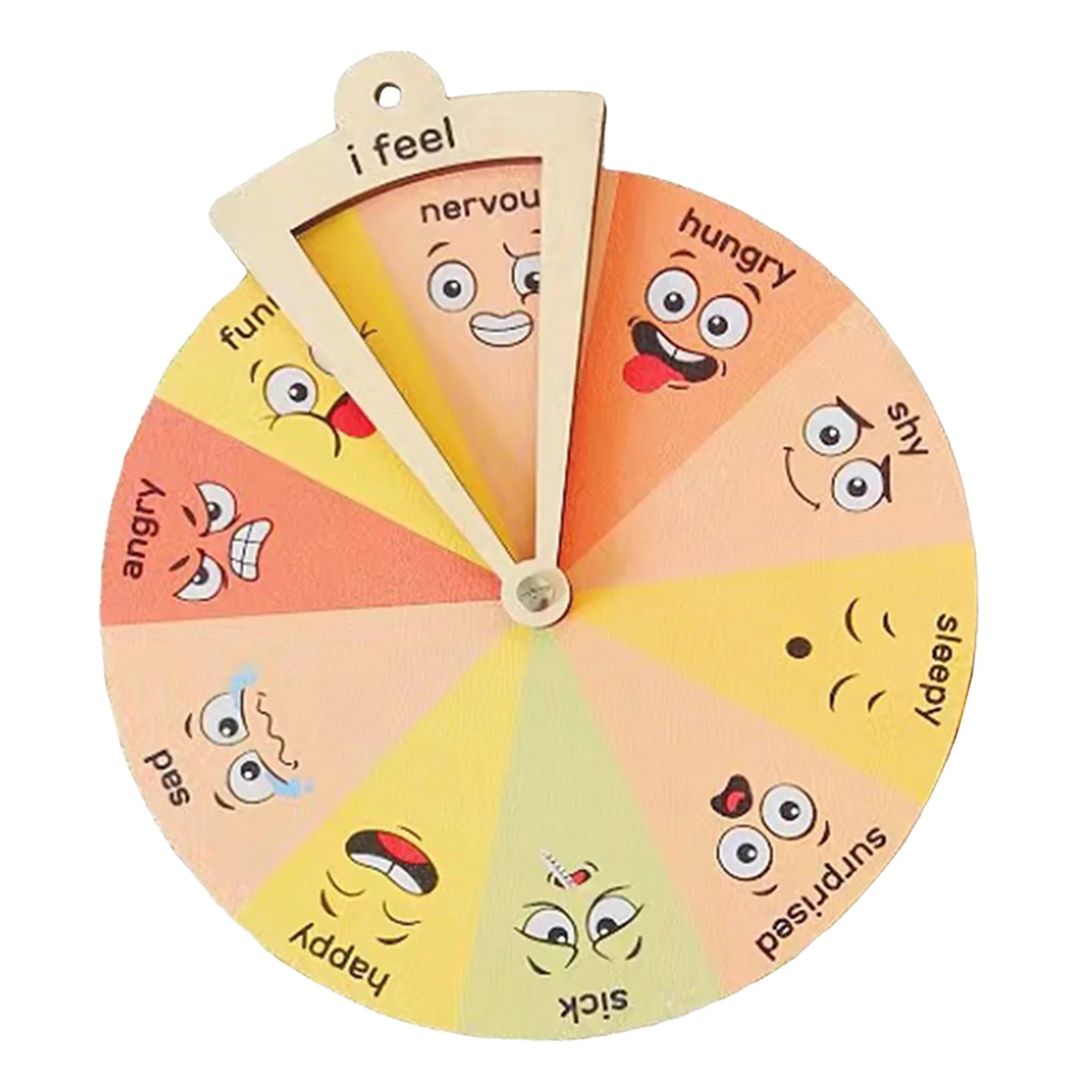 wooden emotion wheel