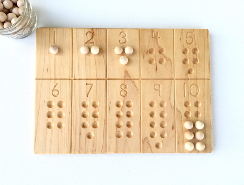 1-10 Number Board  Waldorf Montessori  School Toy