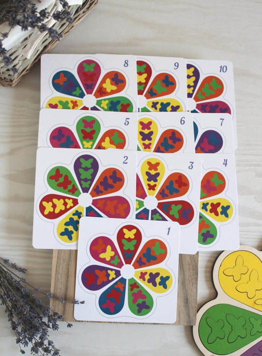 Rainbow wooden  puzzle montessori