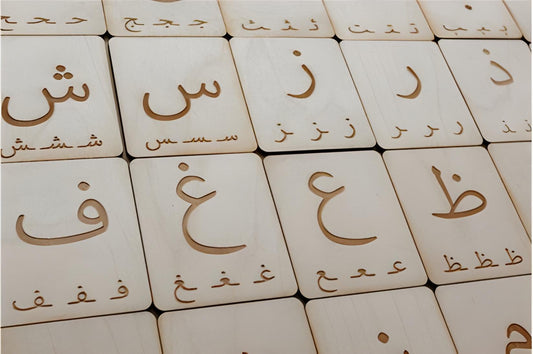 Arabic alphabet cards